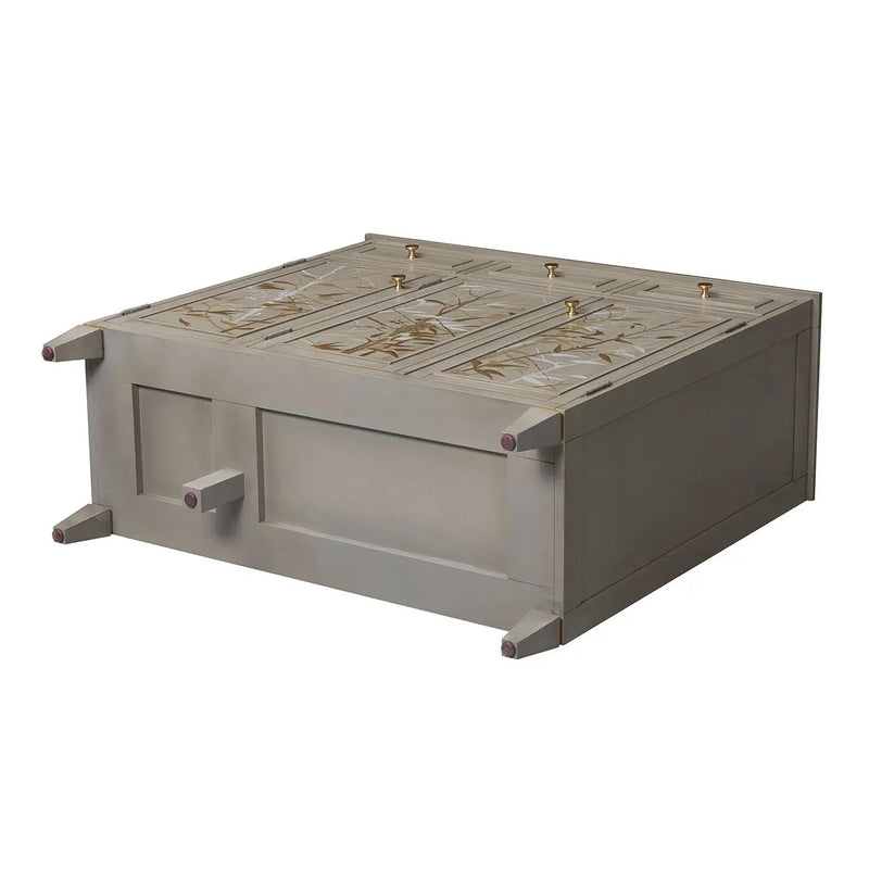 Dauphin - Handpainted Entryway Storage Cabinet - Gray Cashmere by HouseOfZazla