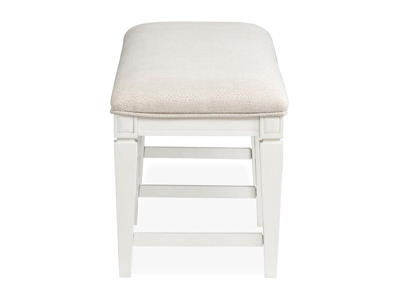 Willowbrook - Upholstered Bench - Egg Shell White, photo 5 of 7
