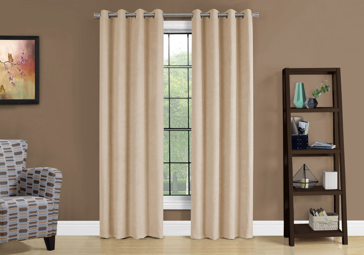 2 Pieces Set Room Darkening Curtain Panels with Grommet, photo 24 of 28