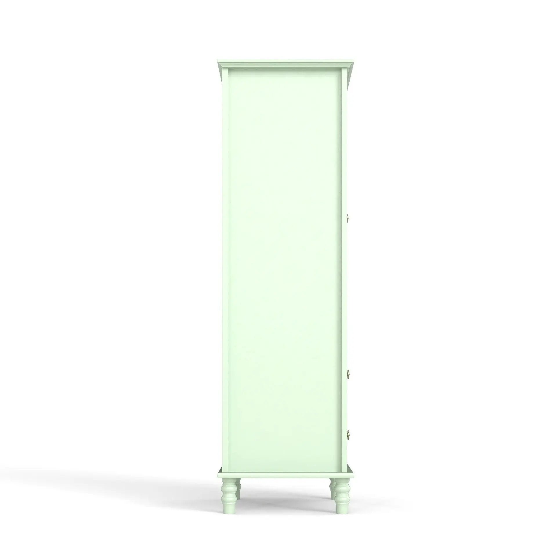 Minimalism Buffet Cabinet With Glass Doors And Double Drawer by HouseOfZazla