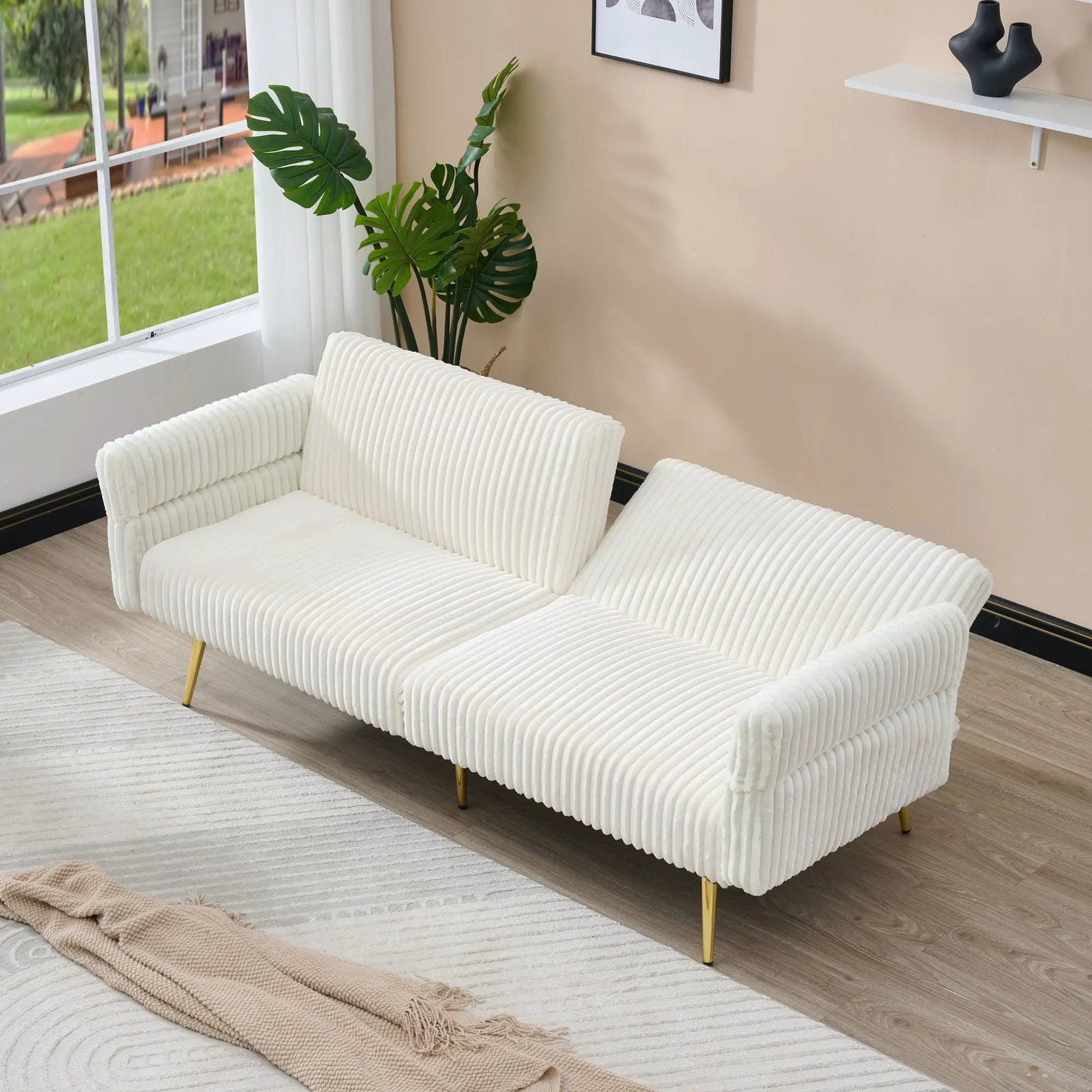 Luxury Foldable Double Sofa Bed With Folding Armrests by HouseOfZazla