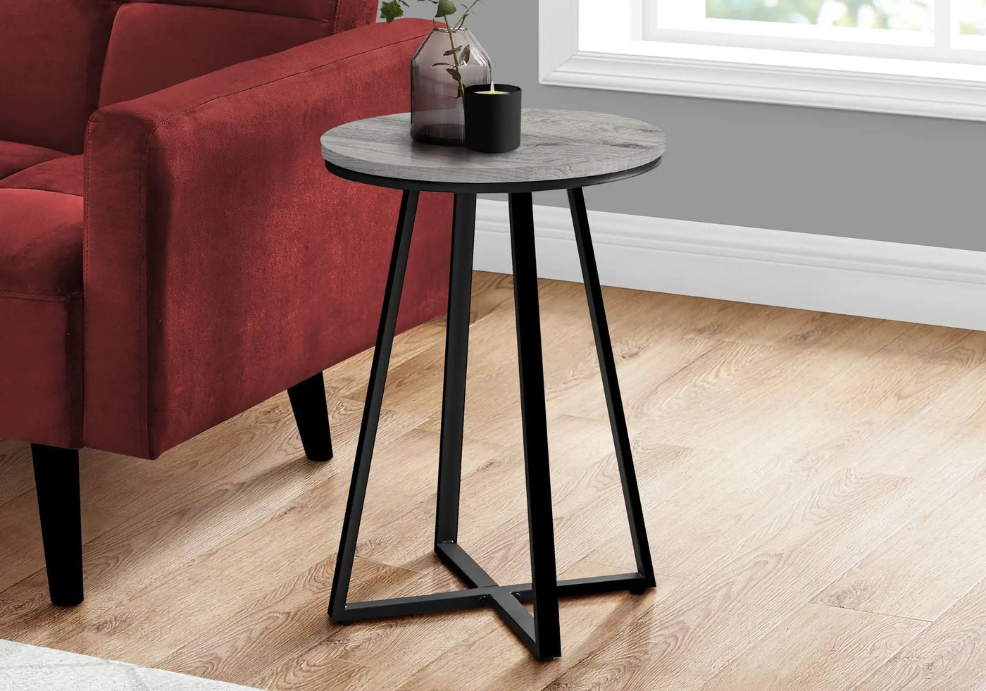 Accent Table, Side, Round Contemporary & Modern Modern Design by HouseOfZazla