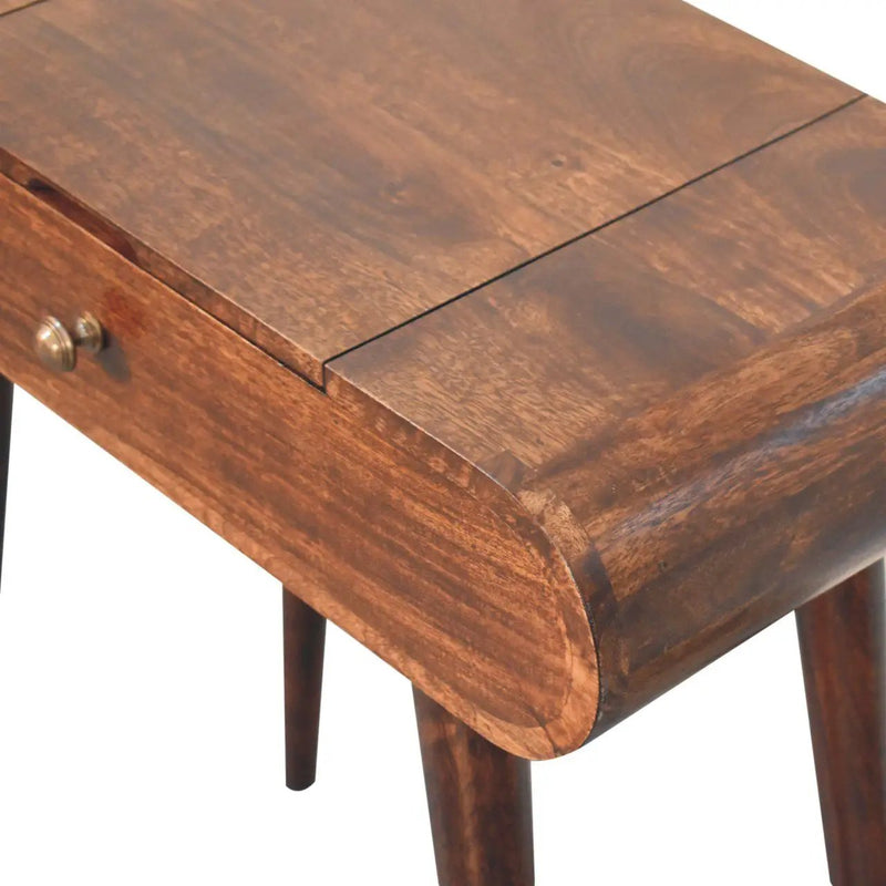 Mini Dressing Table With Foldable Mirror by HouseOfZazla