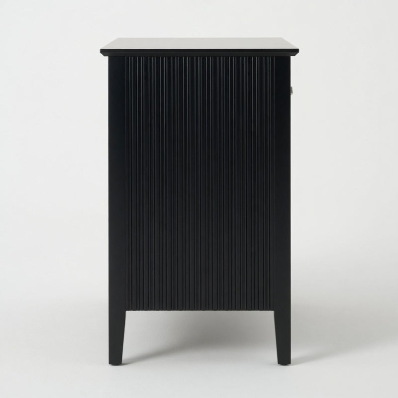 Fluted 3 Drawer Nightstand With Soft Close Slides by HouseOfZazla