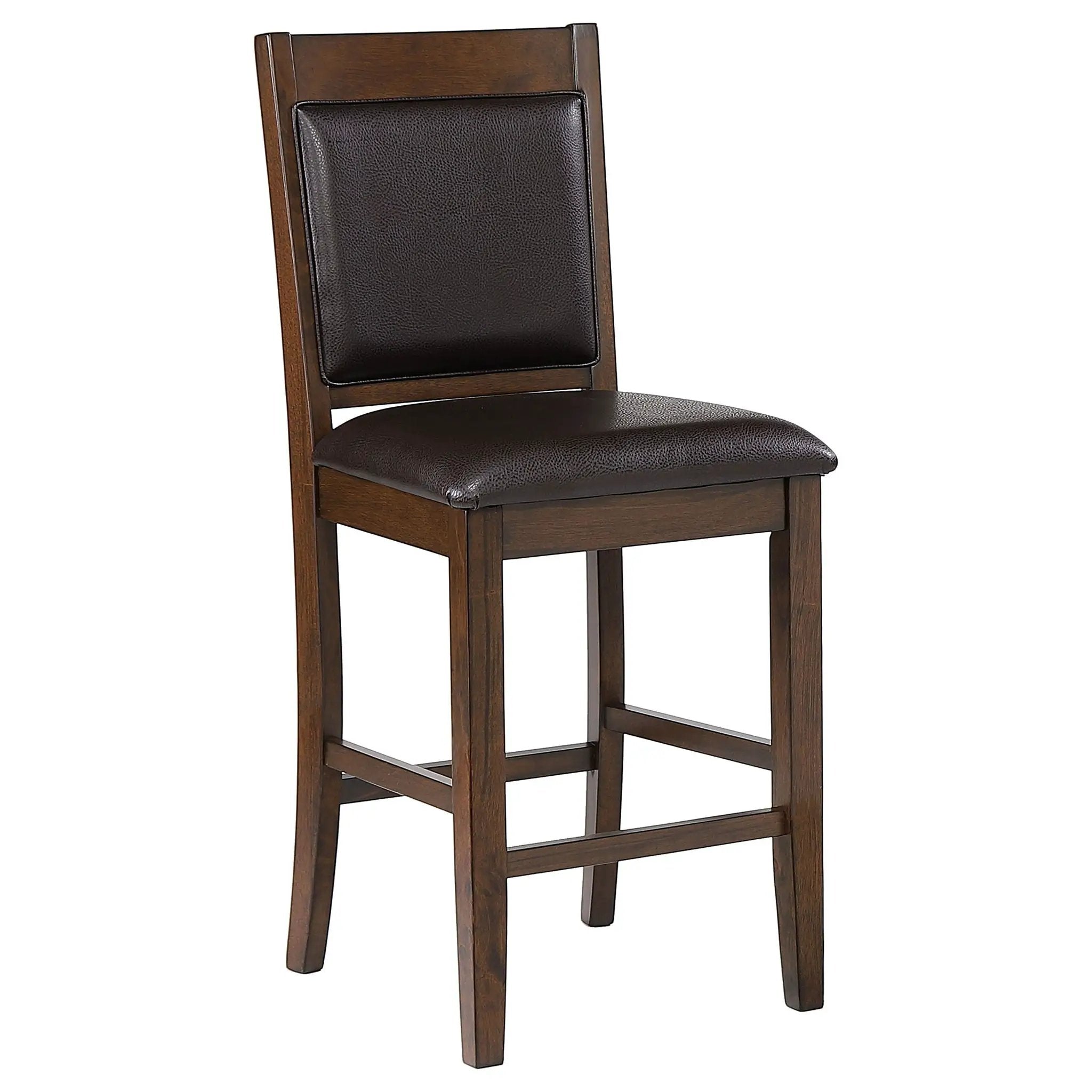 Dewey - Upholstered Counter Chair (Set of 2) - Walnut by HouseOfZazla
