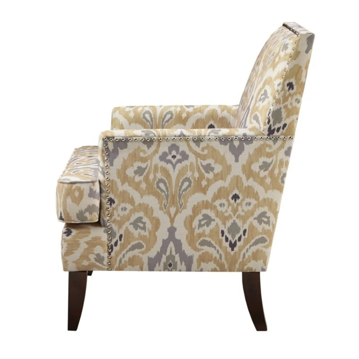 Colton - Track Arm Club Chair With Nailhead Trim by HouseOfZazla