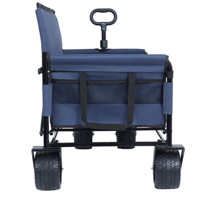 3-in-1 Convertible Folding Wagon Cart with Bench Seat & Storage by HouseOfZazla