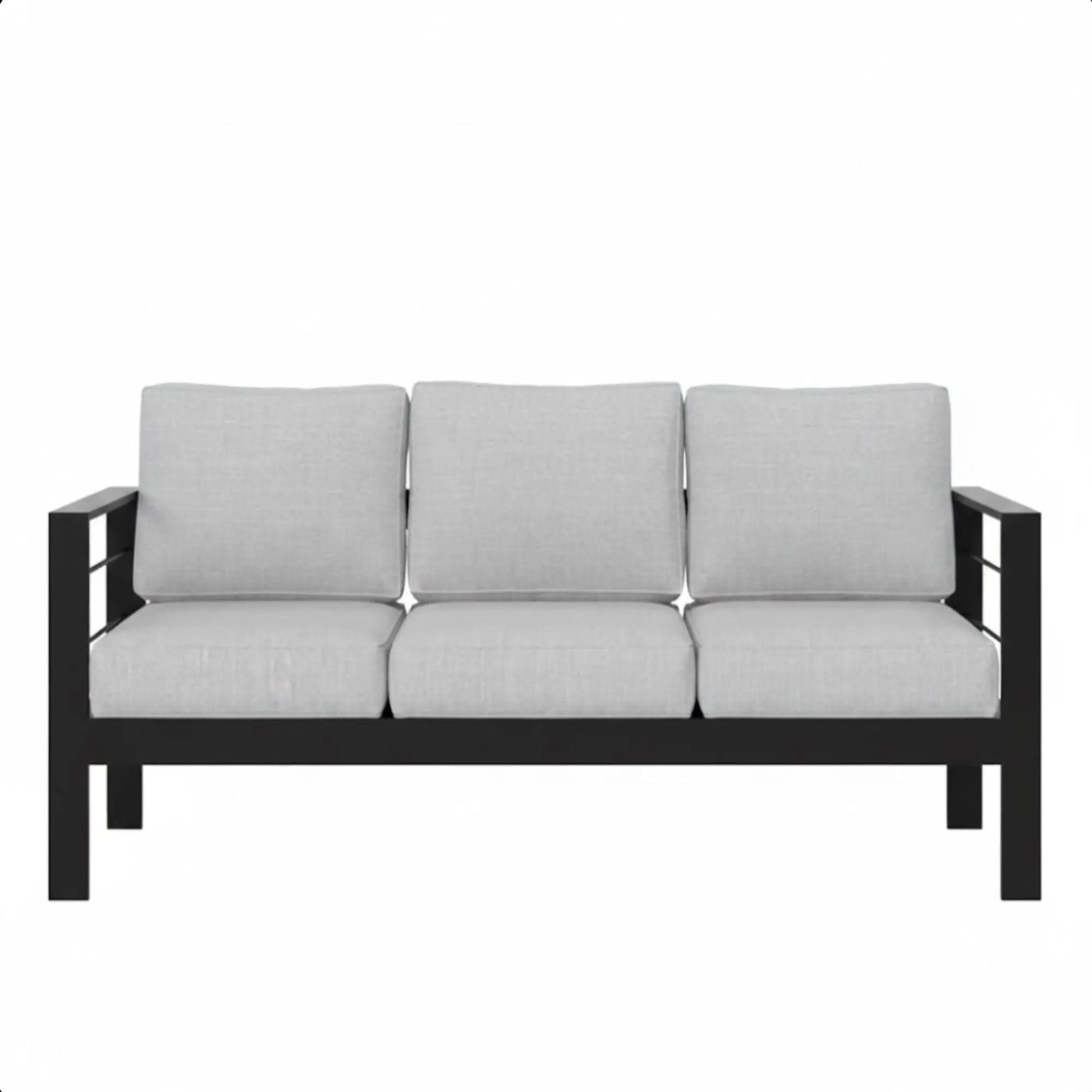 All-Weather Patio Sofa & Cushions, 3 Seat Outdoor Couch by HouseOfZazla