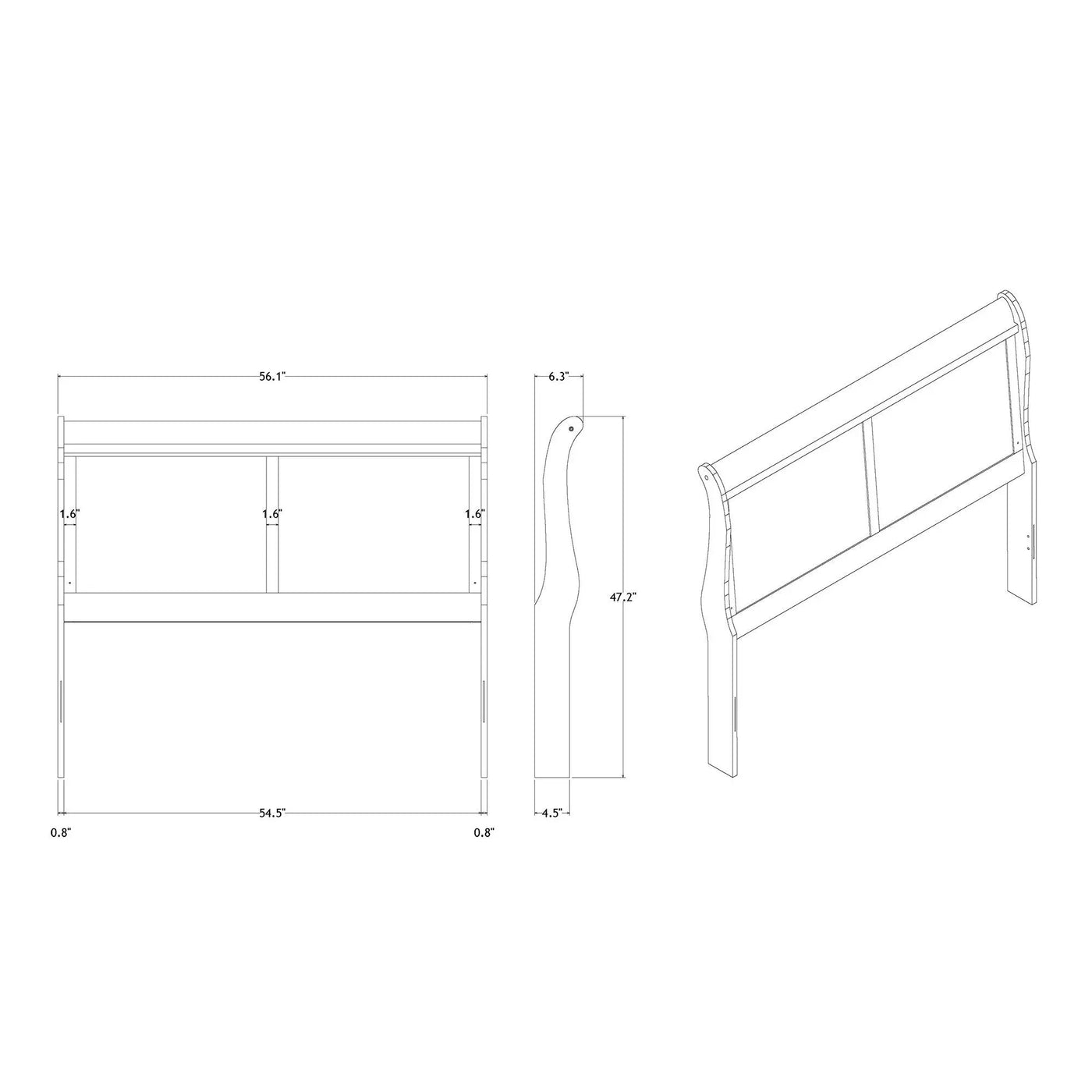Charlston - 5 Piece Bedroom Set With LED Headboard by Unique Piece Furniture