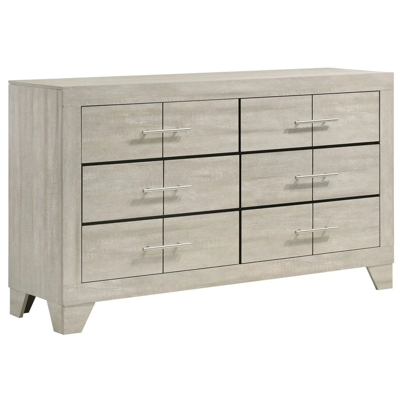 Trenton 4-piece Eastern King Bedroom Set Rustic Cream by Unique Piece Furniture