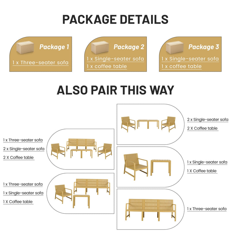 Furniture Set, Waterproof And Durable by HouseOfZazla