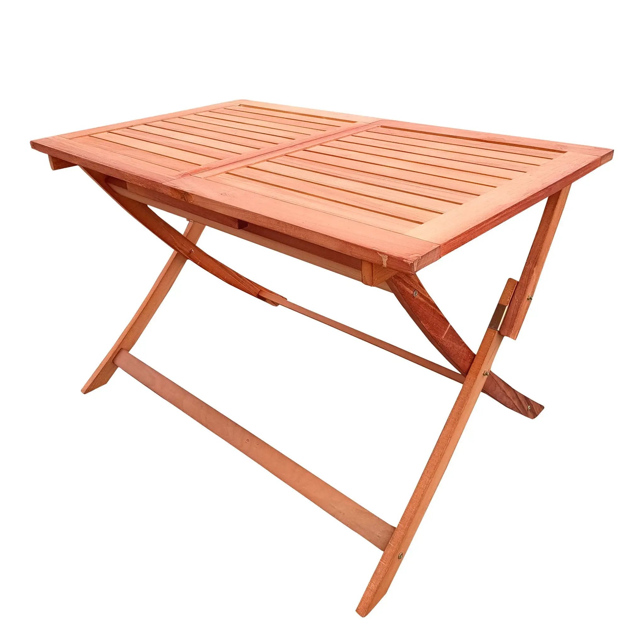 Foldable Patio Dining Set With 1 Dining Table, Indoor And Outdoor Use, Solid Wood - Teak by Unique Piece Furniture