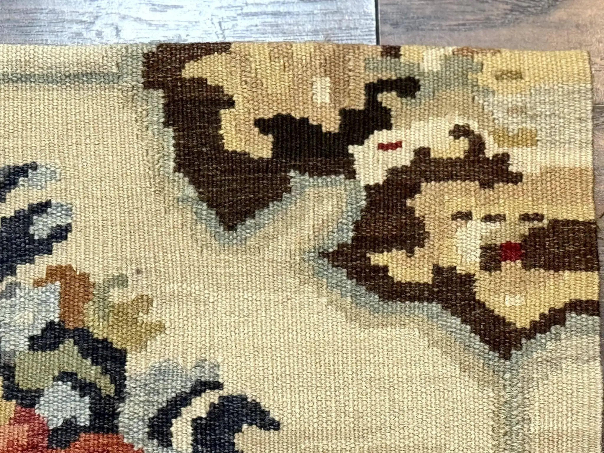 Antique Bessarabian Flatweave Kilim Rug 2x3, Sampler Rug 2 x 3 ft, Small Flatweave, Wool Handmade by Jewel Rugs
