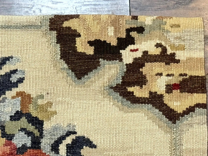 Antique Bessarabian Flatweave Kilim Rug 2x3, Sampler Rug 2 x 3 ft, Small Flatweave, Wool Handmade by Jewel Rugs