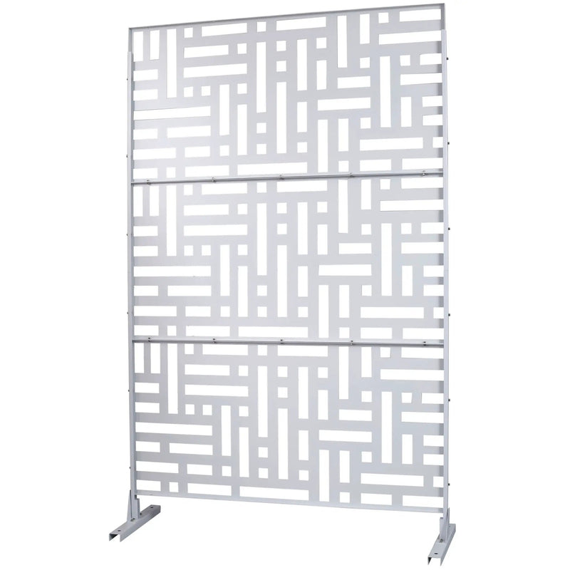 Decorative Freestanding Metal Privacy Screen For Indoor & Outdoor Use by HouseOfZazla