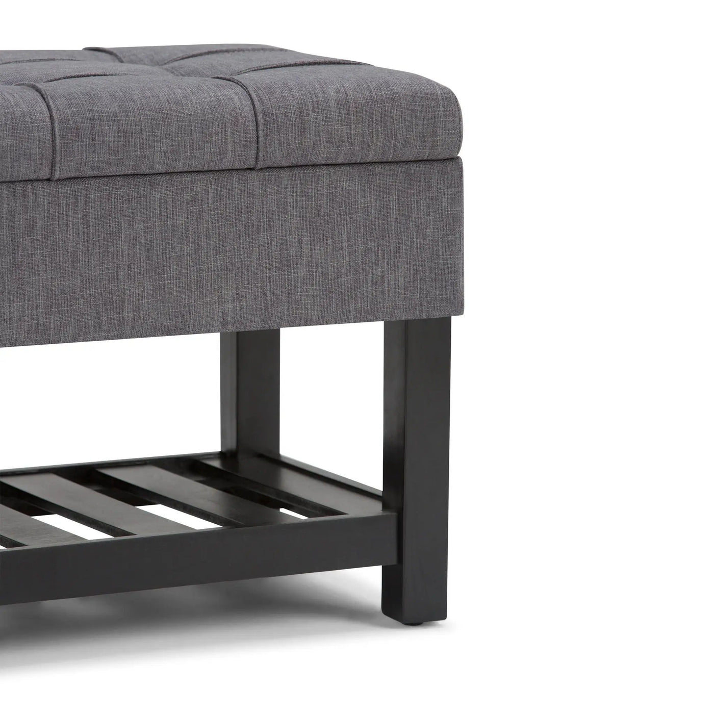 Saxon - Upholstered Transitional Storage Ottoman Bench by HouseOfZazla