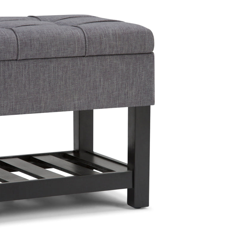 Saxon - Upholstered Transitional Storage Ottoman Bench by HouseOfZazla