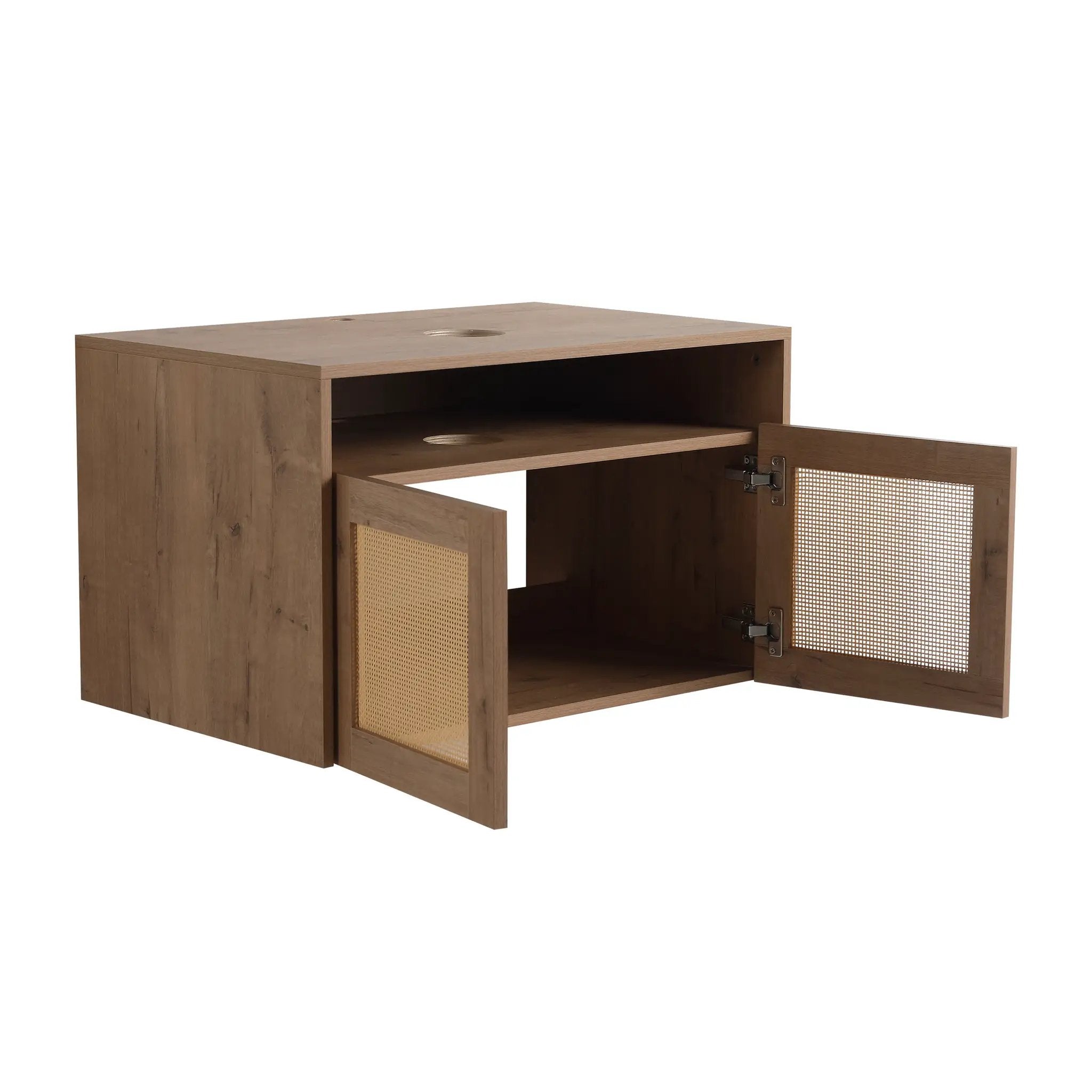 30" Bathroom Cabinet, 2-Soft Close Door, Float Mounting Design by HouseOfZazla