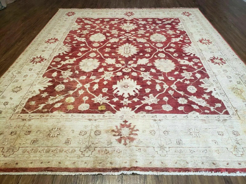 8' X 10' Handmade Peshawar Floral Oriental Wool Rug Hand Knotted Carpet Nice by Jewel Rugs