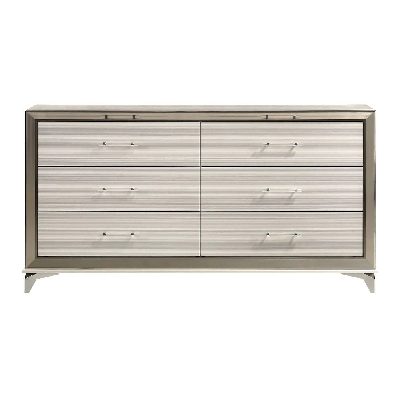 Star - 5 Pieces Bedroom Set Modern Design With LED by Unique Piece Furniture