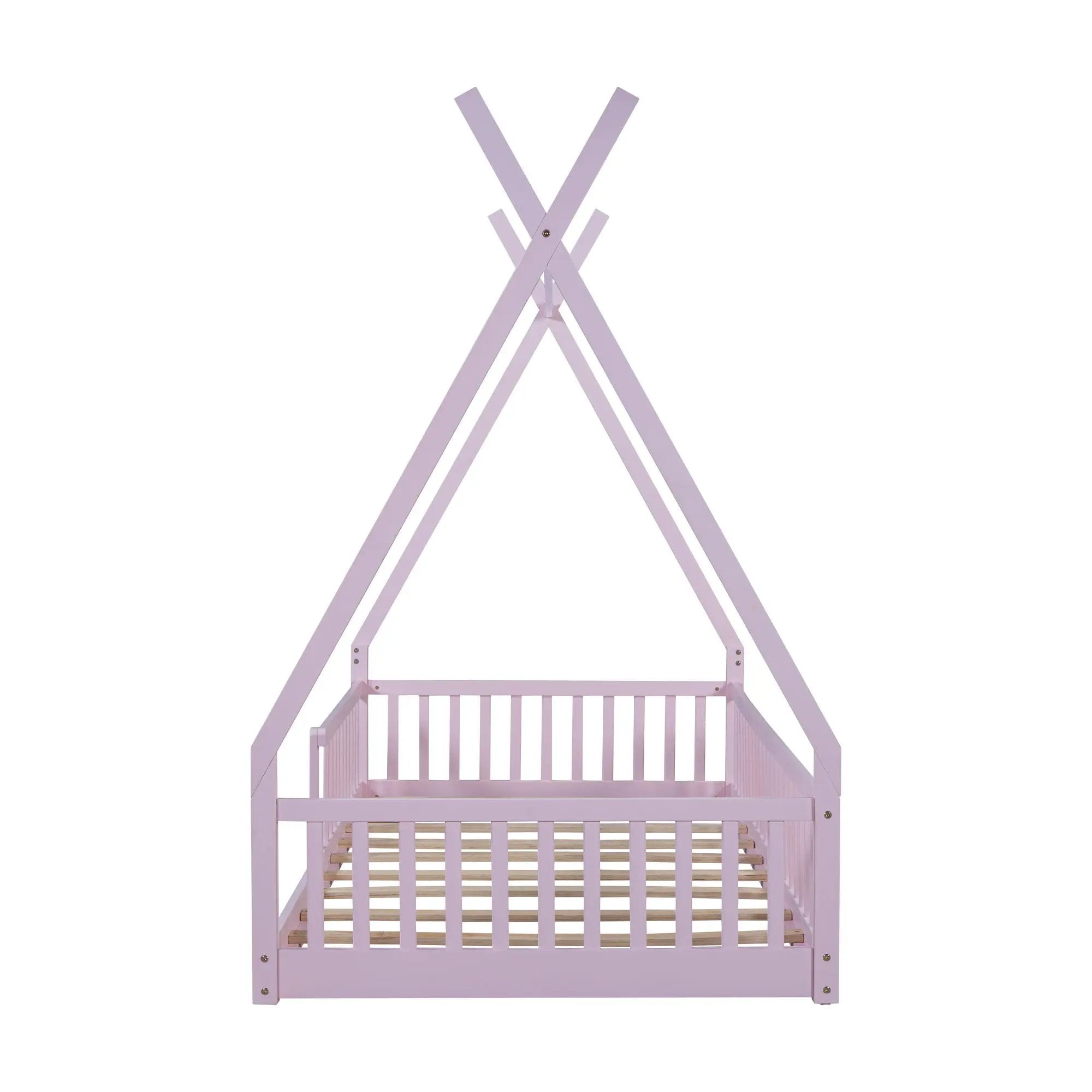 House Shaped Design Bed With Fence
