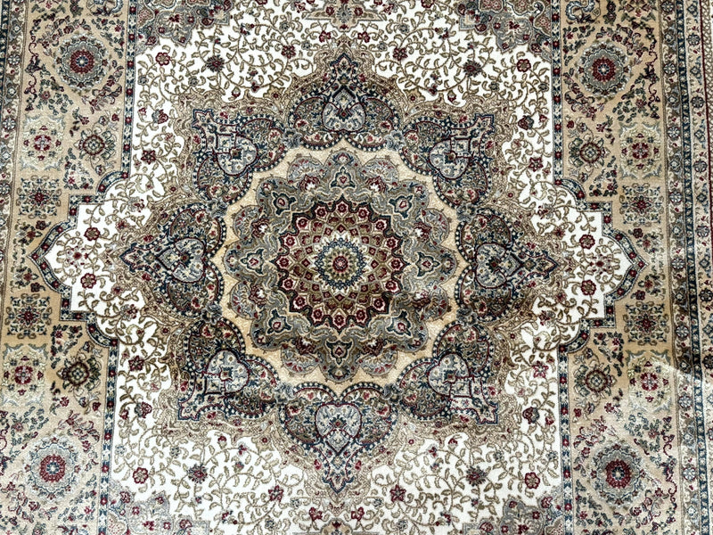 Turkish Memluk Silk Rug 4x6, Hereke Carpet, Bamboo Silk, New by Jewel Rugs