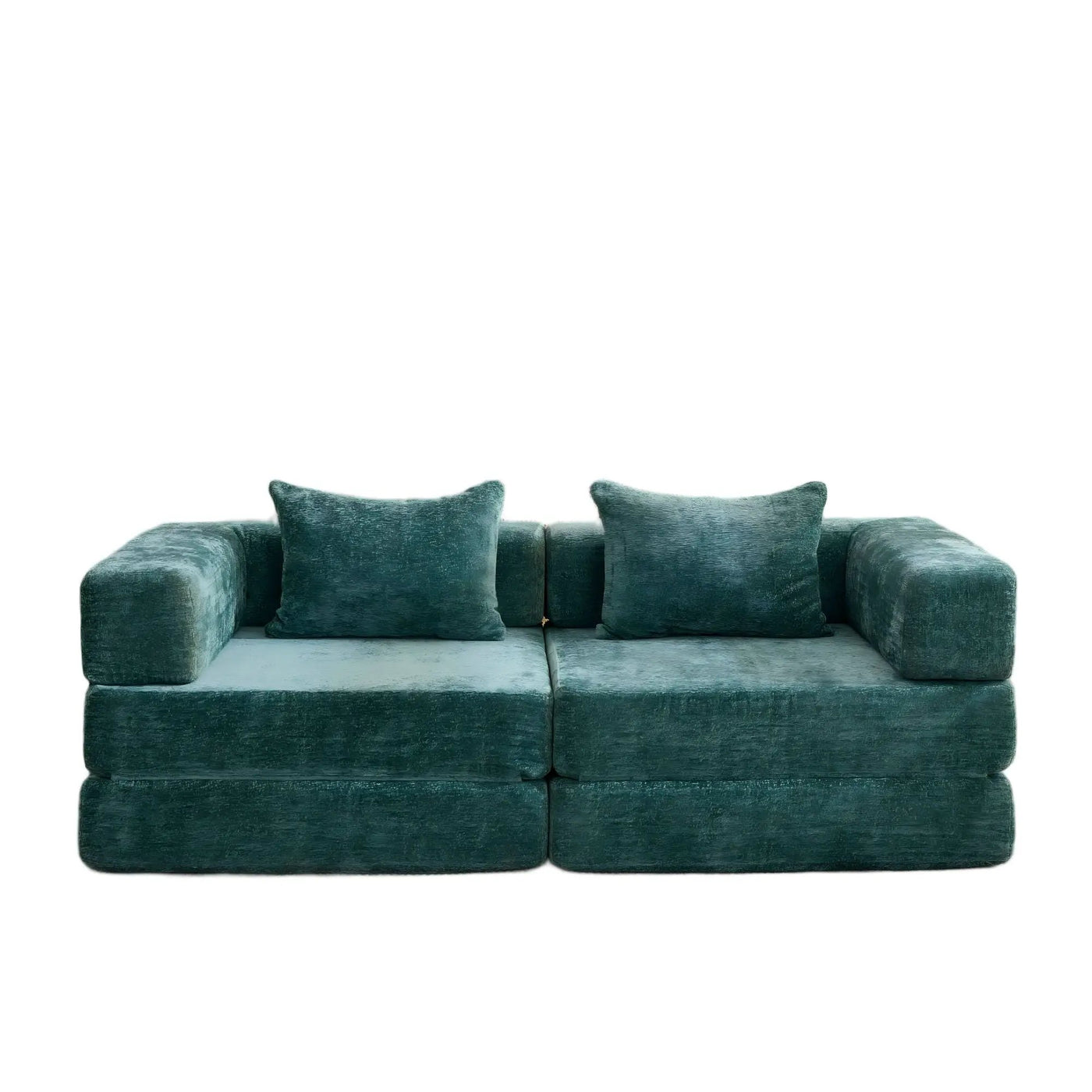 Convertible Floor Sofa Bed With Pillow Back Support Armrest by HouseOfZazla