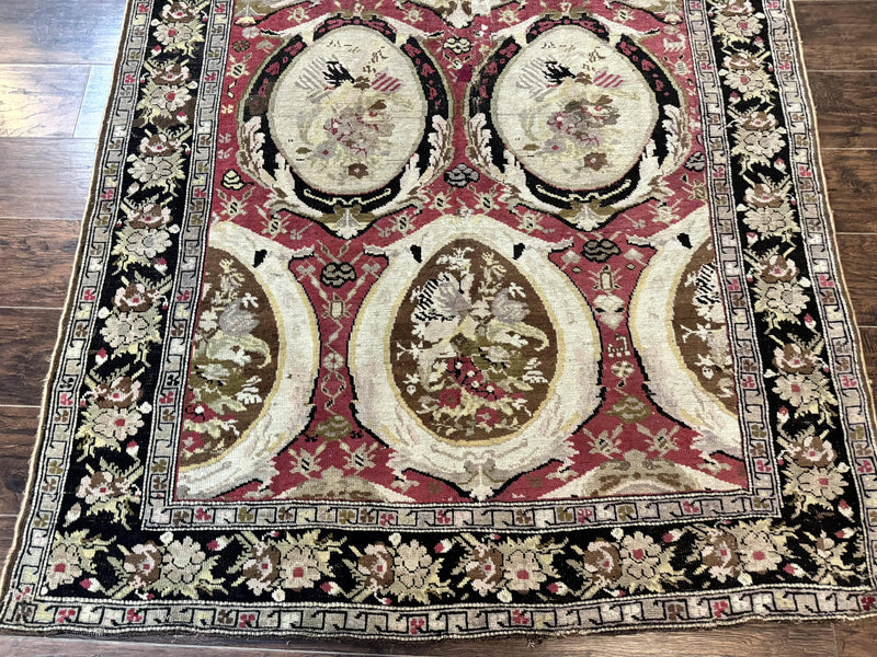 Antique Caucasian Karabakh Rug 5x10 by Jewel Rugs