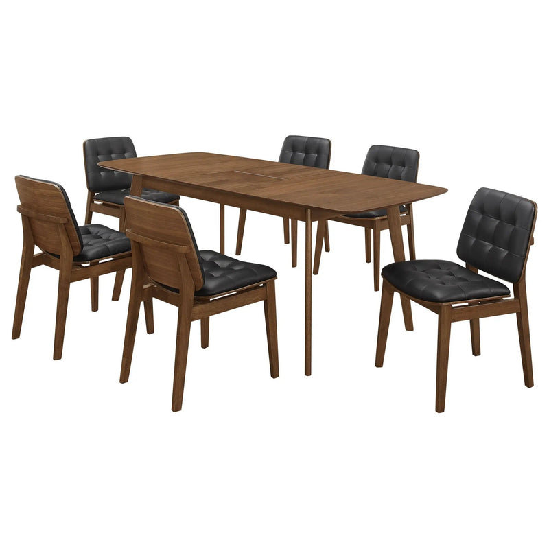Redbridge Rectangular 7-piece Dining Set Natural Walnut by Unique Piece Furniture