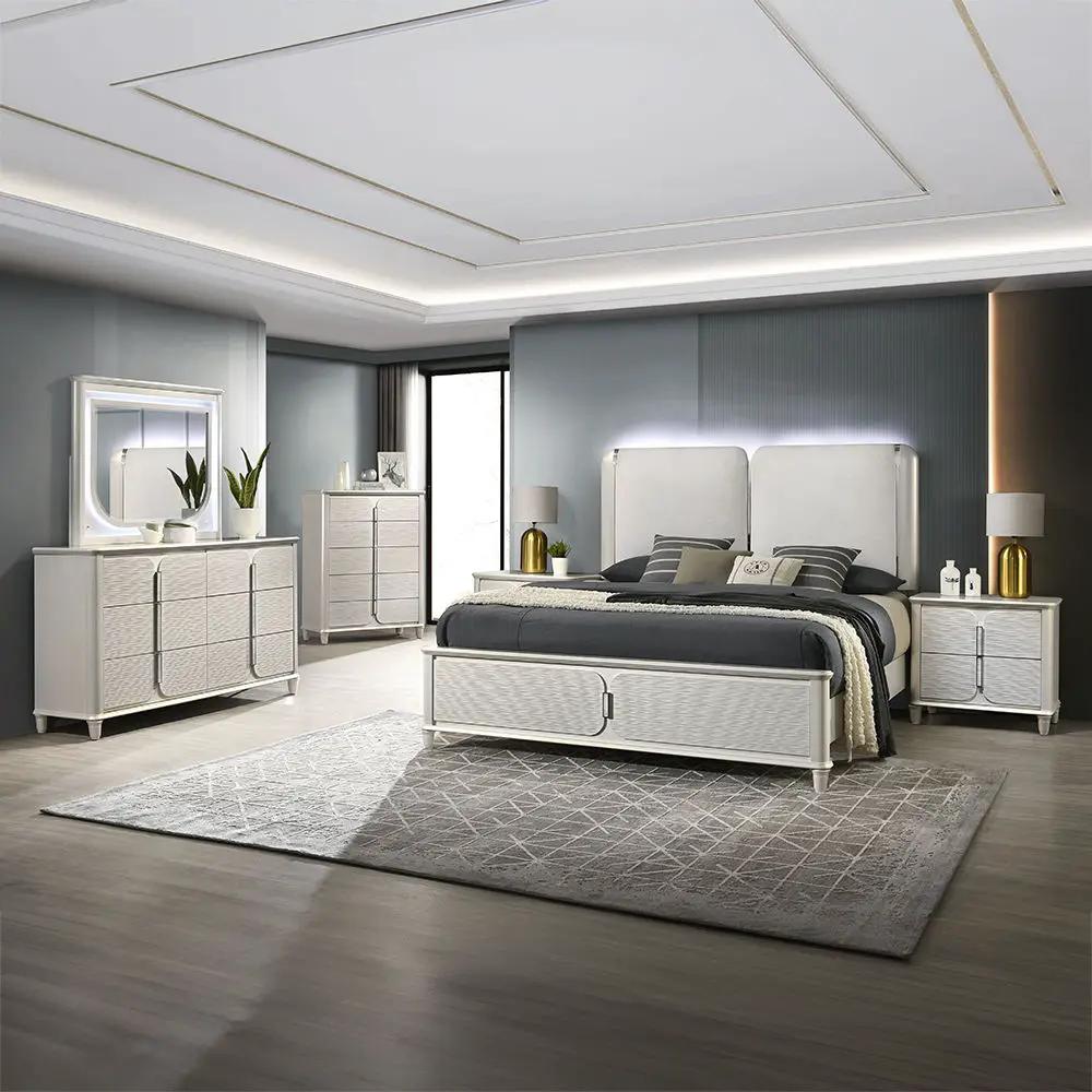 Laveda - Queen Bed With LED by Unique Piece Furniture