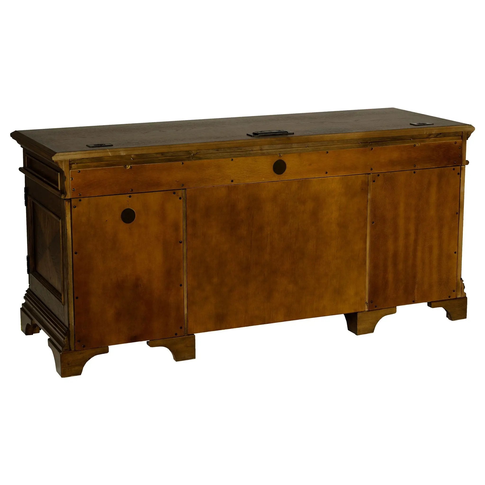 Hartshill 66-inch 5-drawer Credenza Office Desk Burnish Oak by Unique Piece Furniture