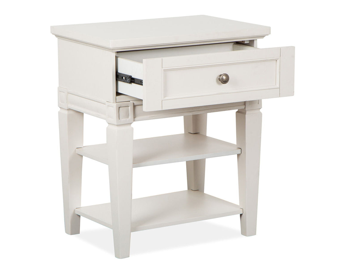 Willowbrook - Open Nightstand - Egg Shell White With Slight Rub Through, photo 5 of 7