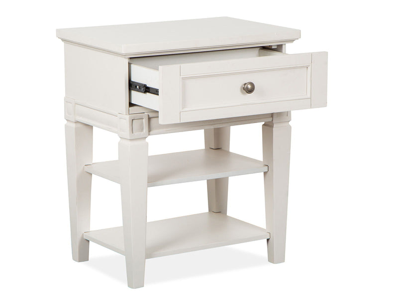 Willowbrook - Open Nightstand - Egg Shell White With Slight Rub Through, photo 5 of 7