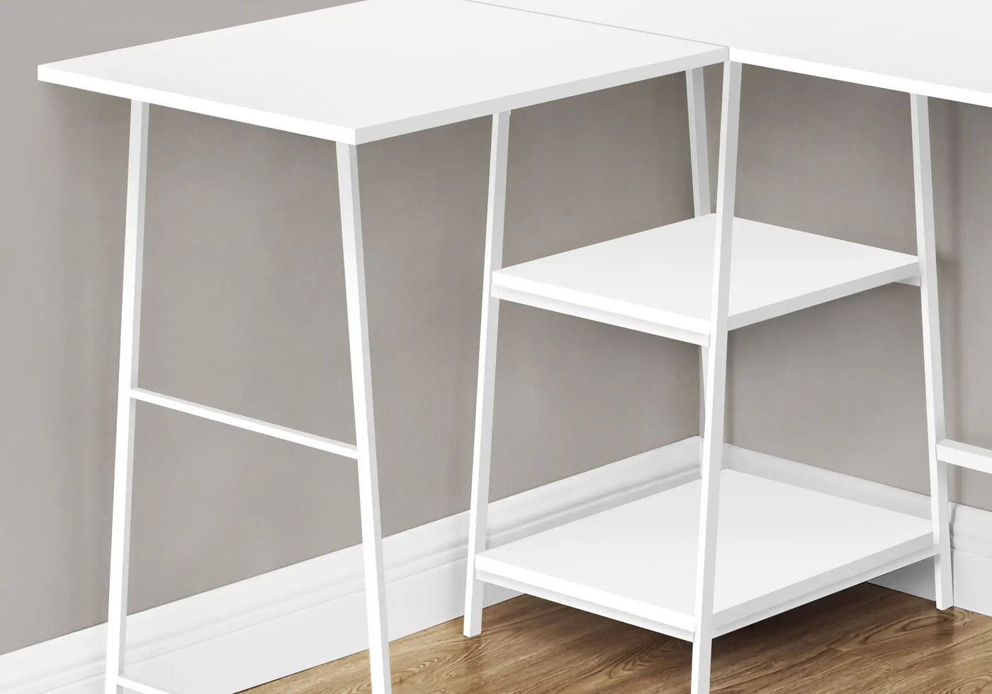 Computer Desk, Home Office, Corner, Storage Shelves, L Shape, Work, Laptop, Contemporary, Modern - Base by Unique Piece Furniture