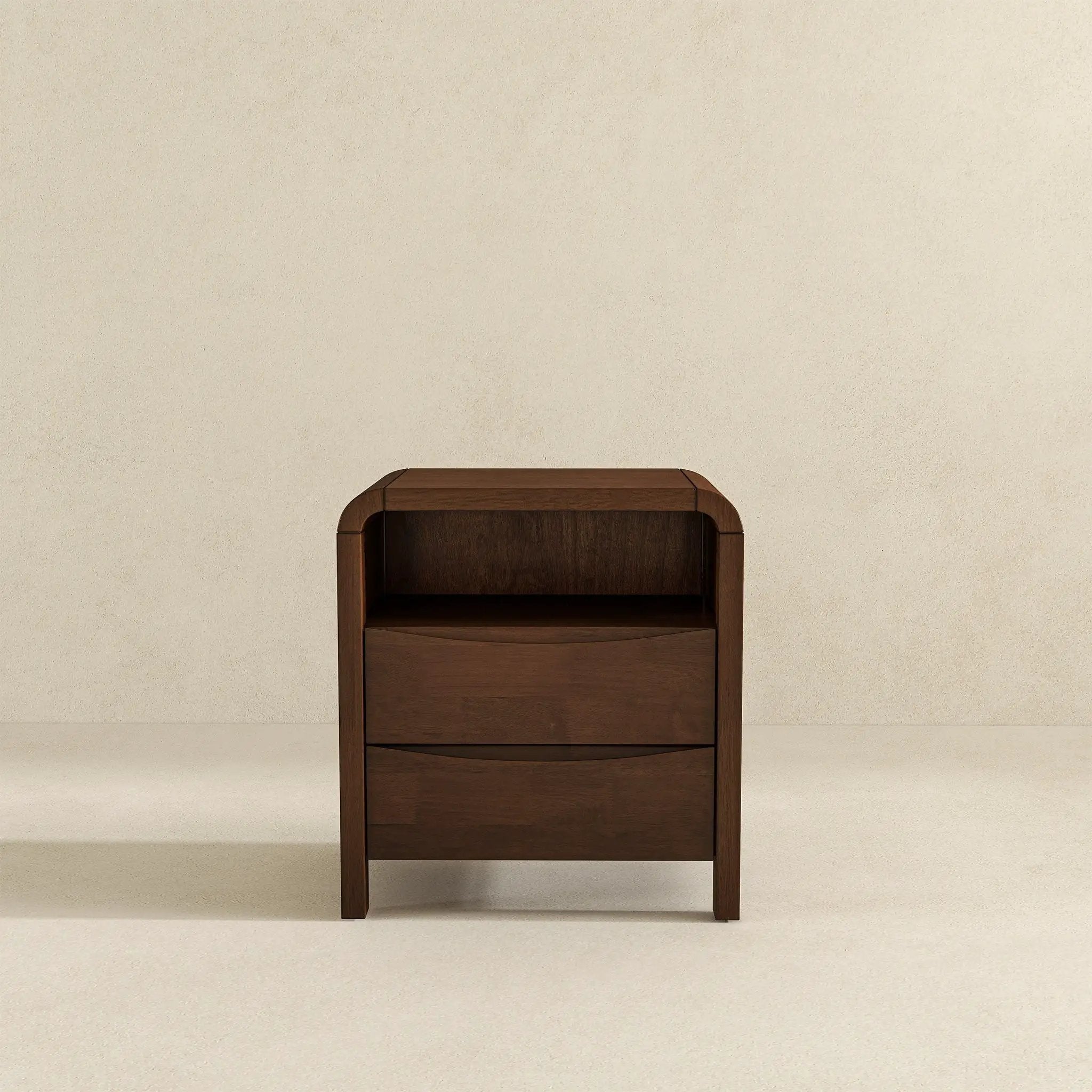 Lionel - Nightstand 2 Drawer - Brown by HouseOfZazla