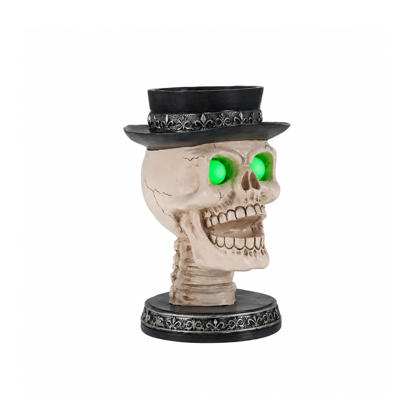 Halloween Skull Candle Holder with Glowing LED by HouseOfZazla