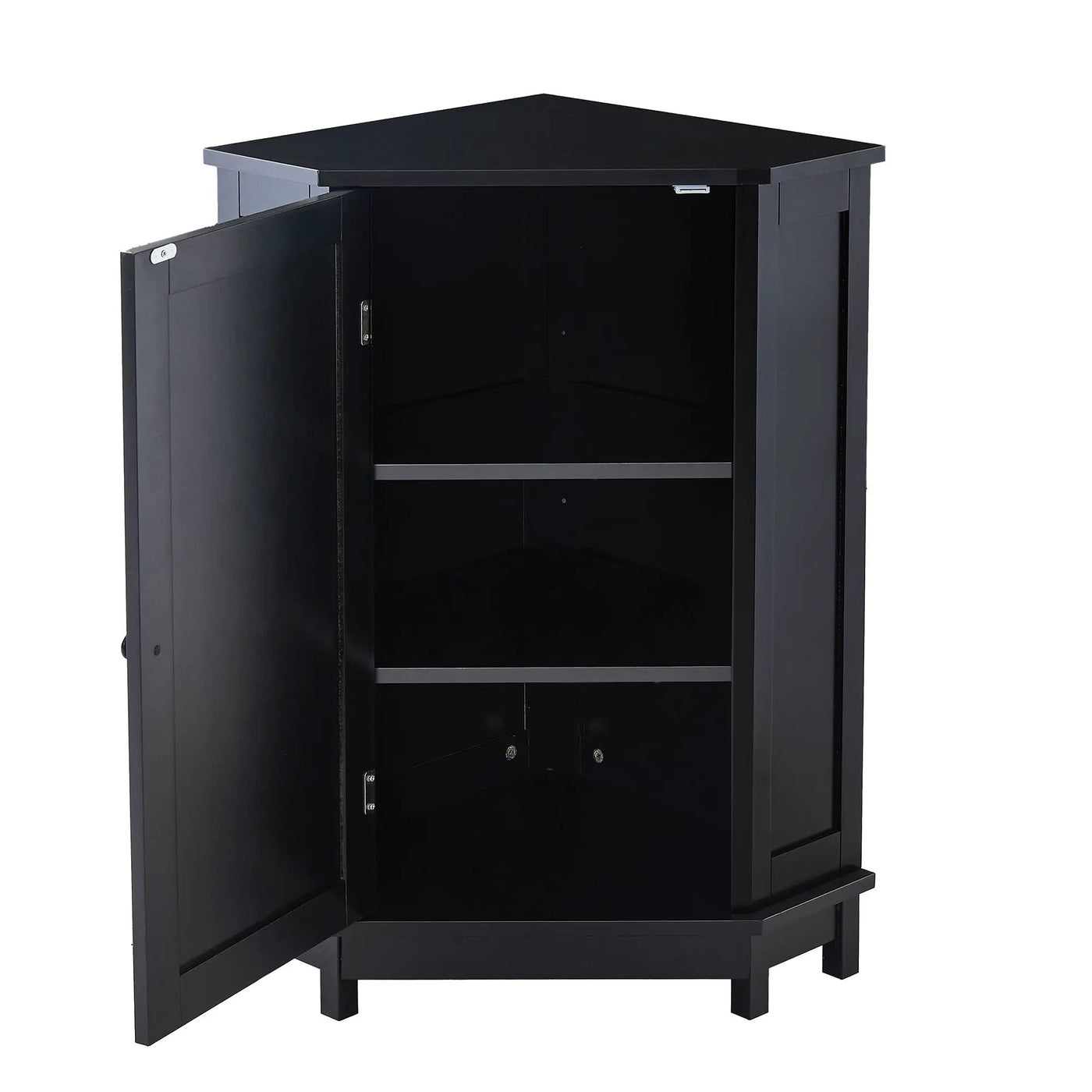 Bathroom Cabinet Triangle Corner Storage Cabinet With Adjustable Shelf Modern Style by HouseOfZazla