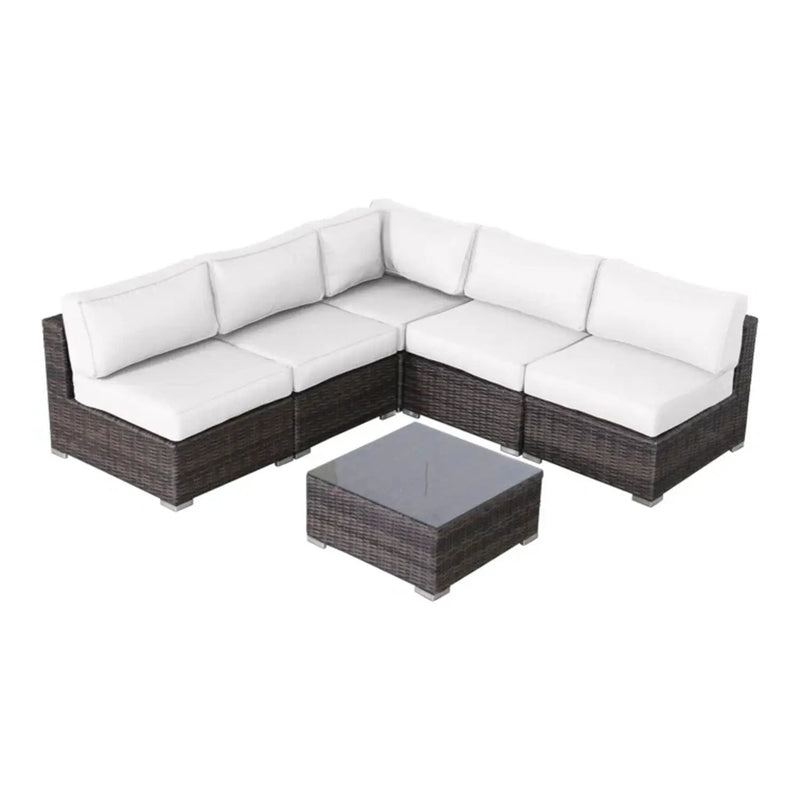 Seating Set With Cushions Handcrafted Wicker Design by Unique Piece Furniture