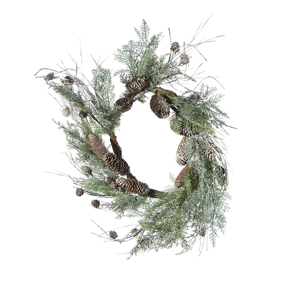 D24" Pine/Pinecone Wreath, photo 4 of 8