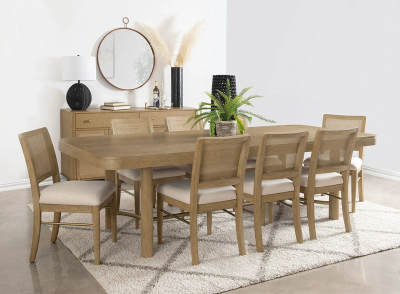 Arini 9-piece Extension Leaf Dining Table Set Sand Wash by Unique Piece Furniture