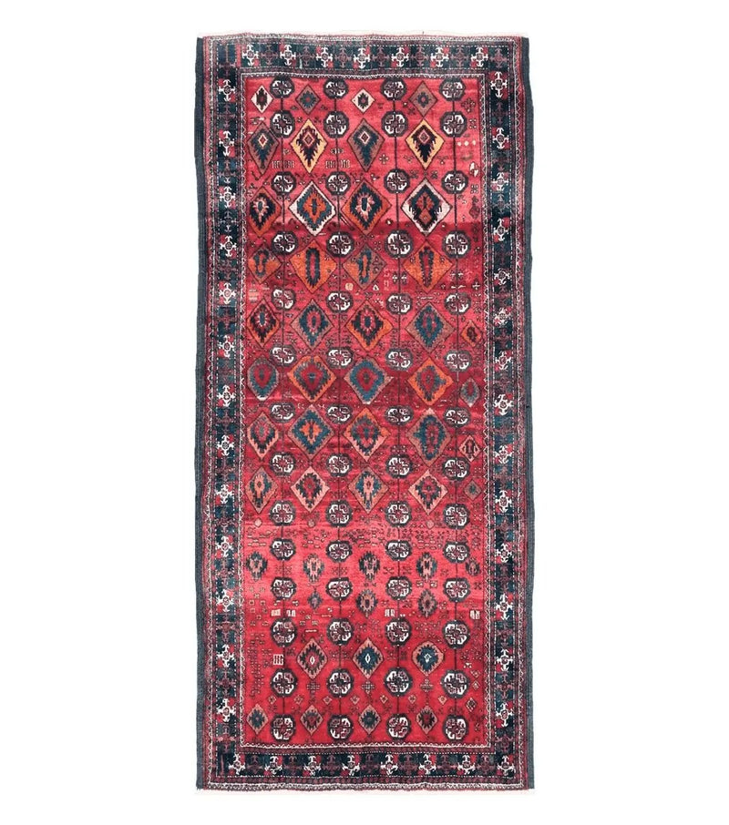 4 x 8 Handmade Baluch Afghan Turkoman Tribal Wool Rug Organic Dyes 8x4 Carpet by Jewel Rugs