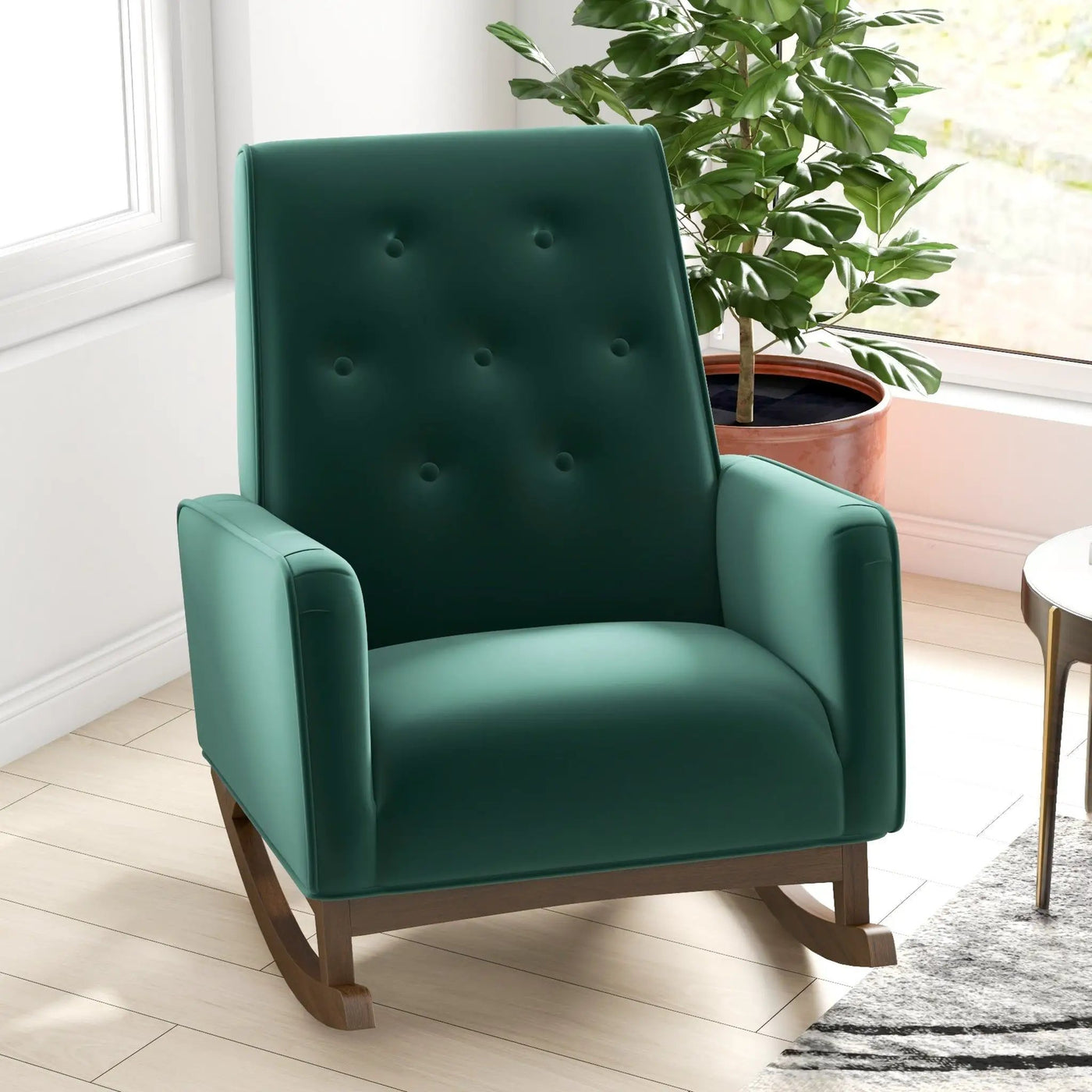 Demetrius - Solid Wood Rocking Chair by Unique Piece Furniture