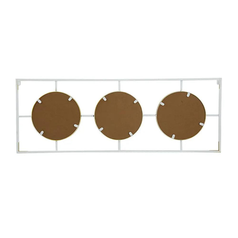 3 Mirror Piece Wall Mirror InRectangular Frame, Home Wall Decor For Bedroom Living Room