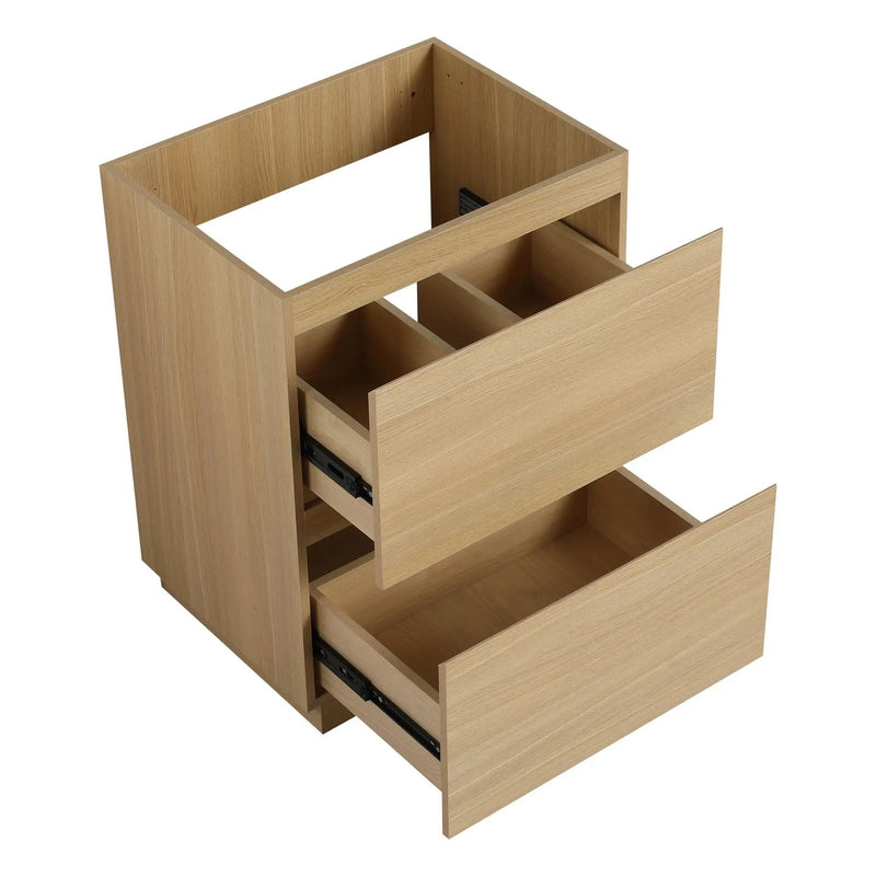 Modern Freestanding Bathroom Vanity Cabinet With Double Drawer by Unique Piece Furniture