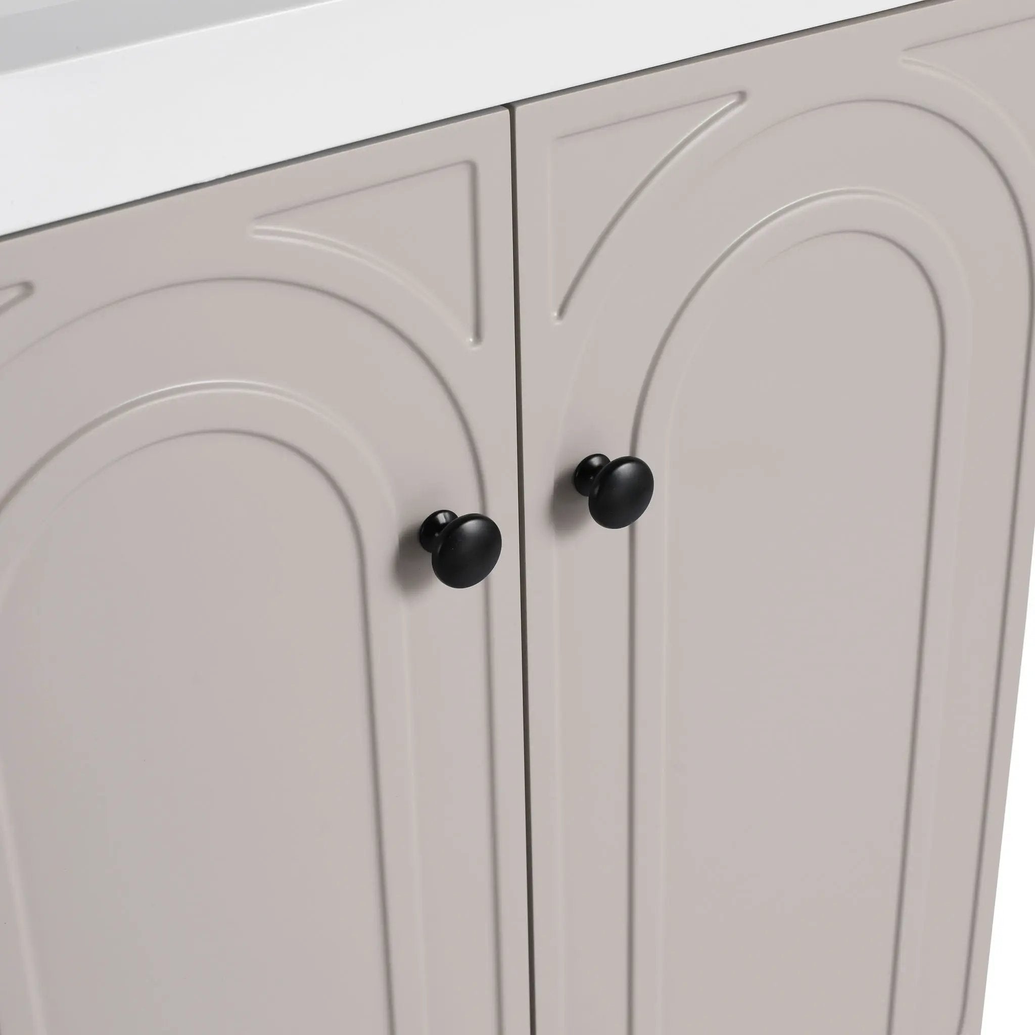 Modern Freestanding Bathroom Vanity With Soft Close Cabinet Doors