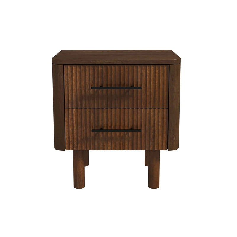 Logan - Nightsd Bed Side Tables With 2 Drawers - Brown by Unique Piece Furniture