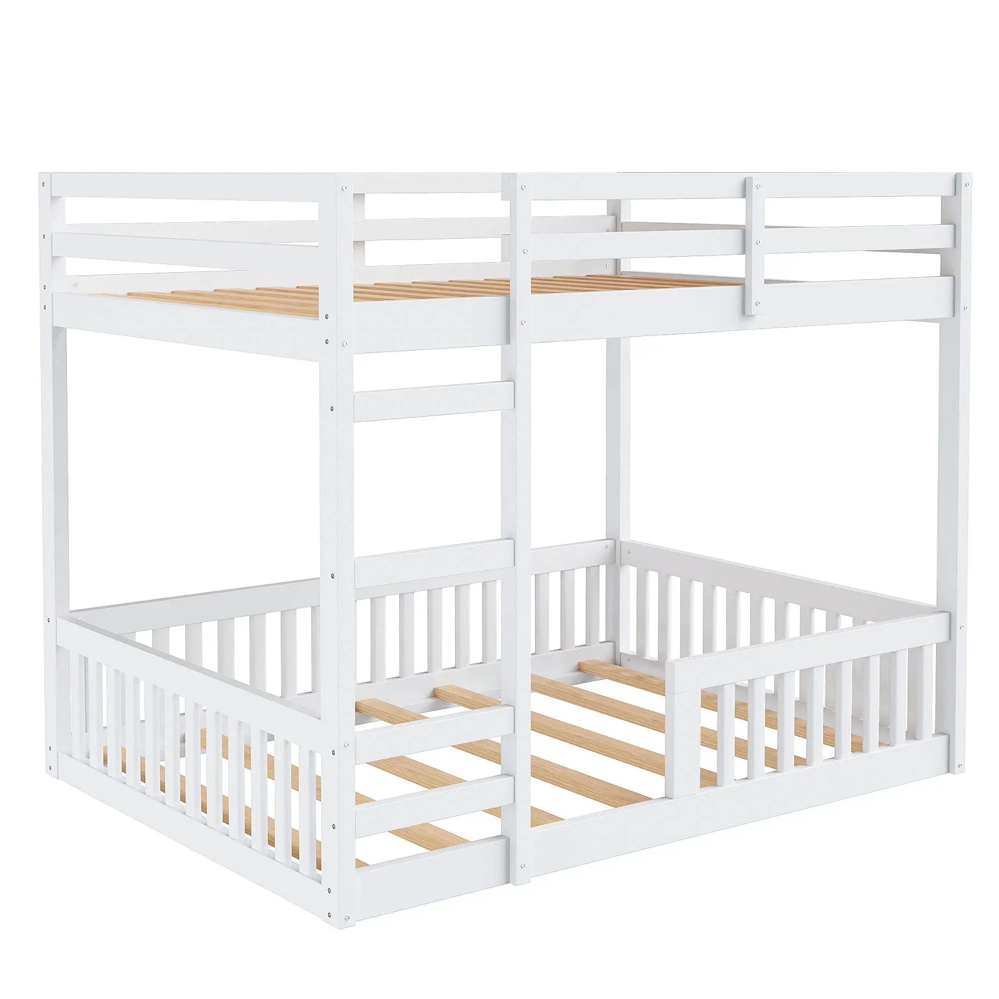 Stylish Bunk Bed With Ladder And Guardrails by HouseOfZazla