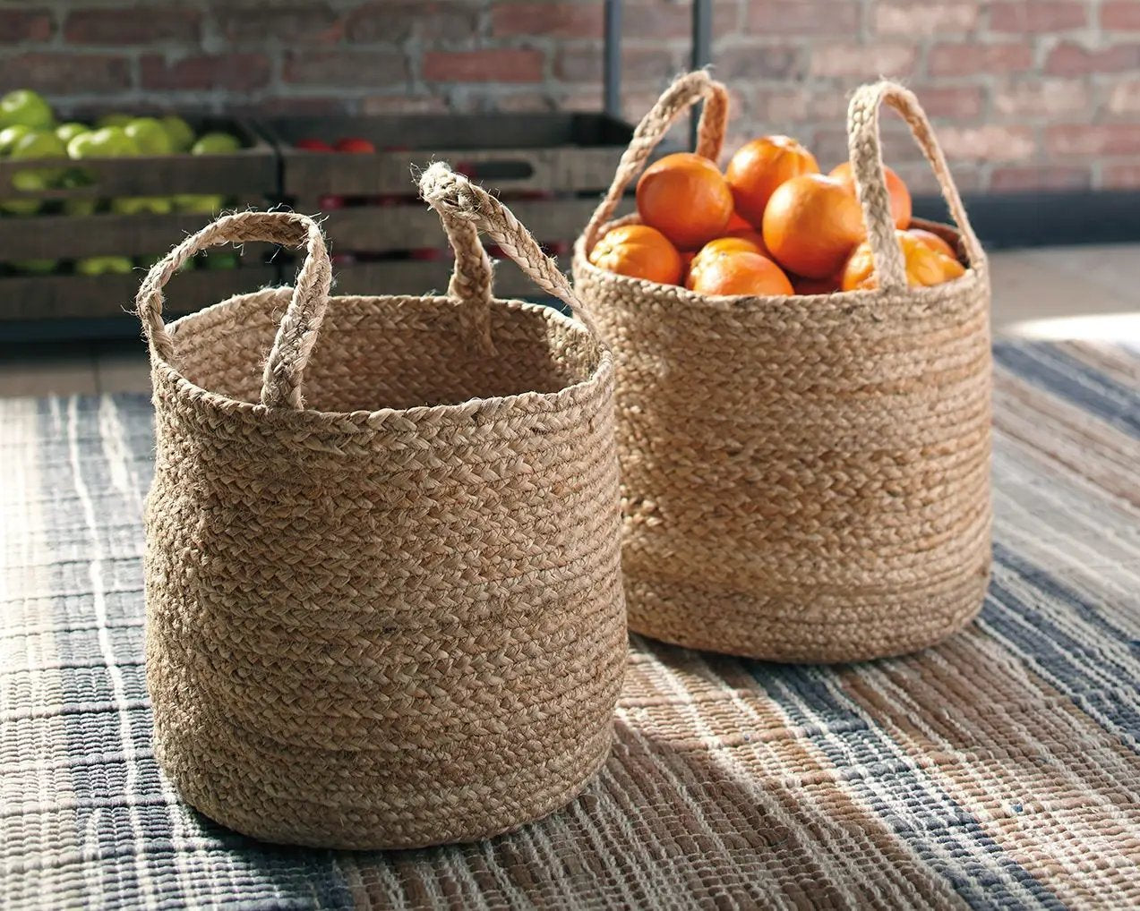 Brayton - Basket Set (Set of 2) - Natural by Unique Piece Furniture