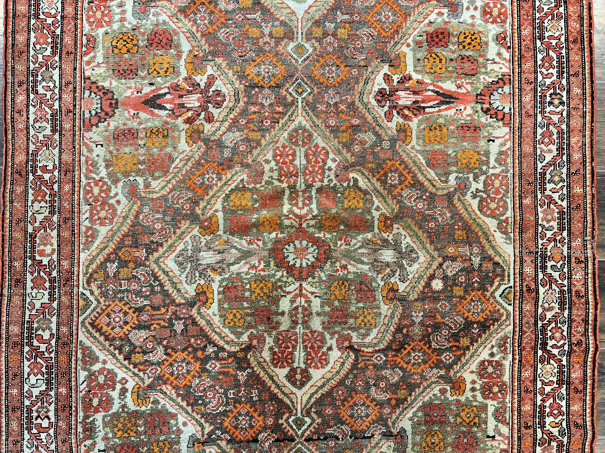 Wonderful Antique Persian Malayer Rug 4x6, Wool Hand Knotted Authentic Oriental Carpet, Very Fine by Jewel Rugs