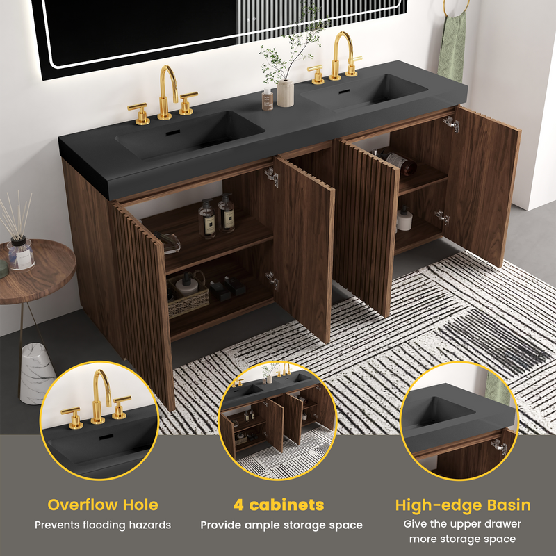 Galan 72F" Winston Bathroom Vanity by HouseOfZazla
